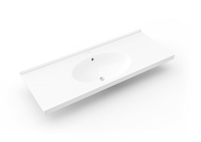 酒店亚克力实体面材集成盥洗盆